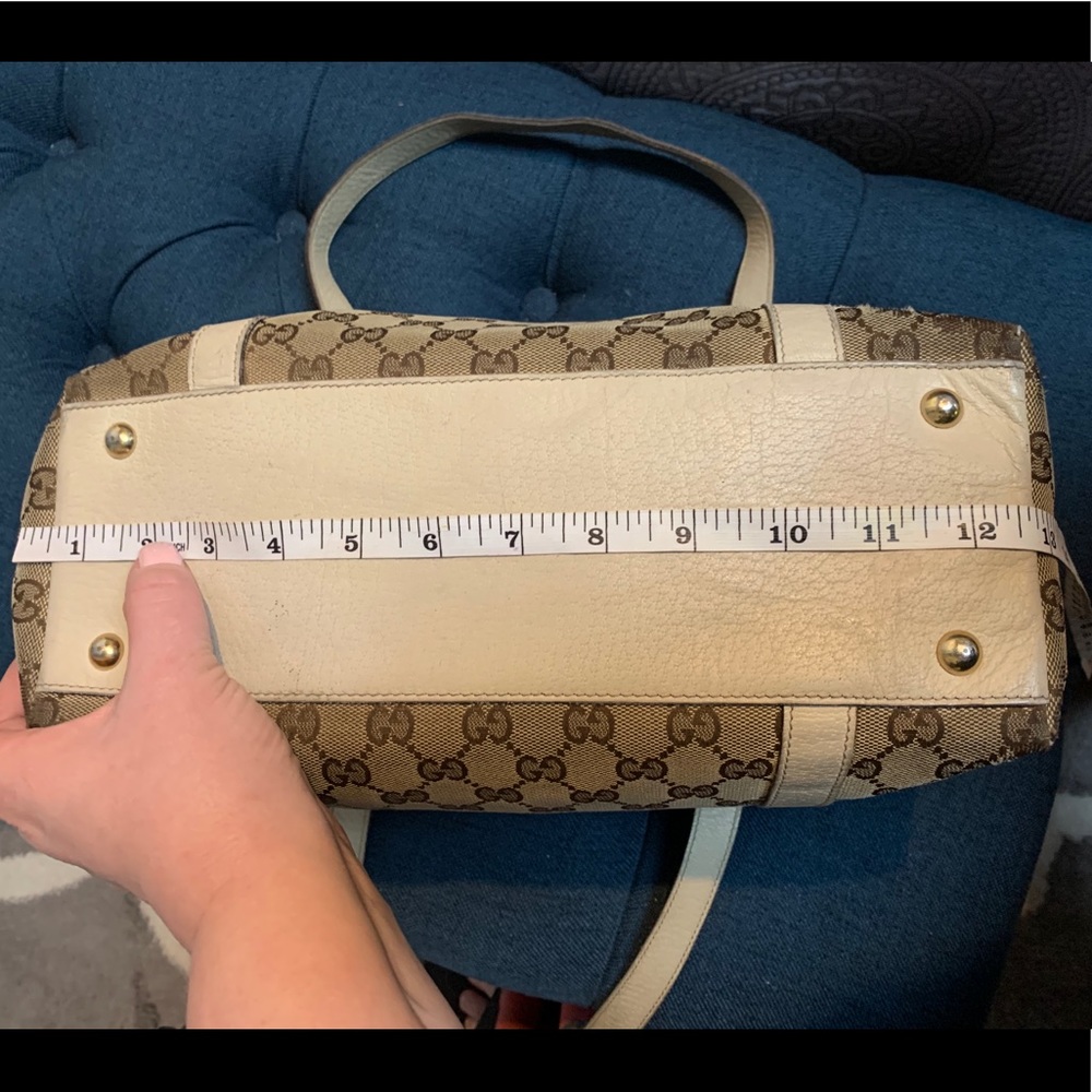 Authentic Gucci canvas and leather tote - Picture 8 of 16